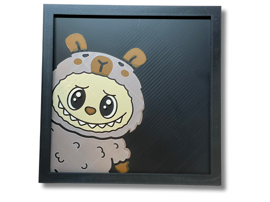 Labubu Capybara Wall Art